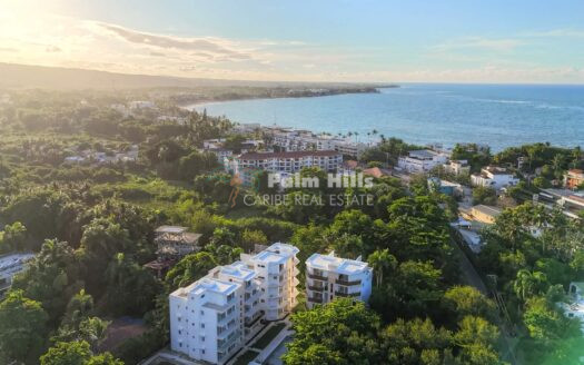 Penthouse mit einem Schlafzimmer und Meerblick in Cabarete kurz vor der Fertigstellung