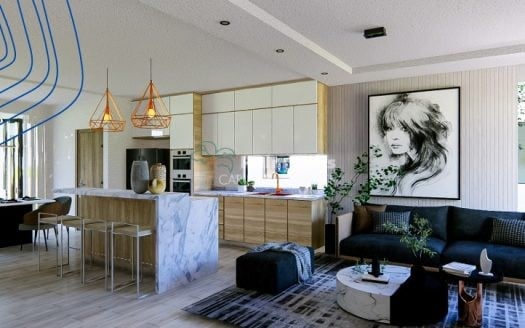 Maison unifamiliale moderne de 3 chambres à coucher dans une communauté résidentielle privée