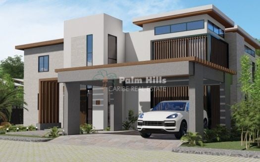 Pre-construcción Villas 3BR, Piscina, a poca distancia de la playa Encuentro