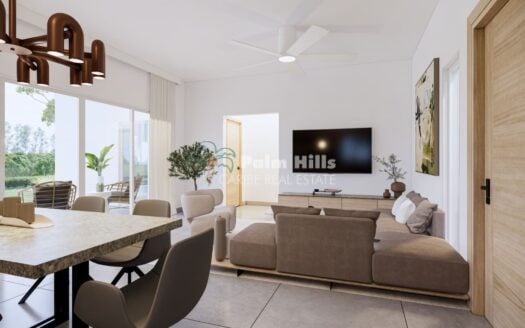 Moderna villa de 2 dormitorios en venta con piscina privada en Sosúa.