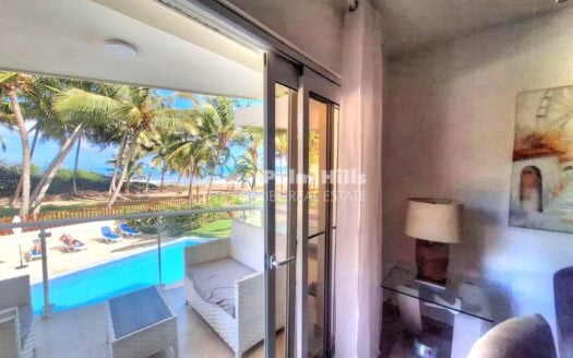 Fully Furnished Oceanfront 1-Bedroom Apartment Near Cabarete