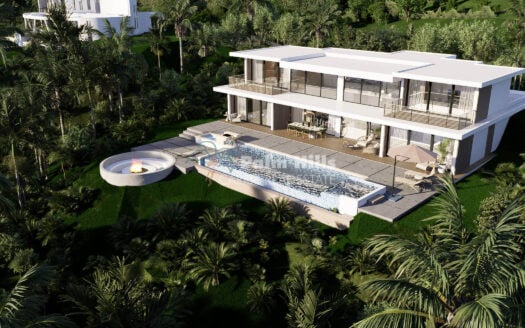Blue Waterfall Villa – Modern Luxury with Infinity Pool & Panoramic Views