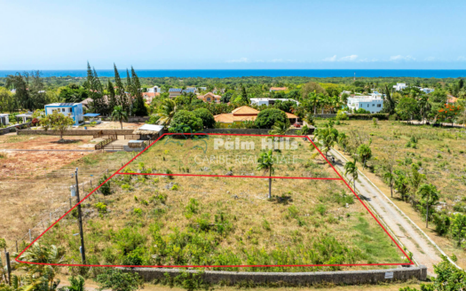 Amplios lotes de construcción de 1.300 m² cerca de Sosúa y Cabarete