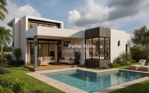 3-Bedroom Villa with Private Pool Near a Popular Surf Beach in Cabarete